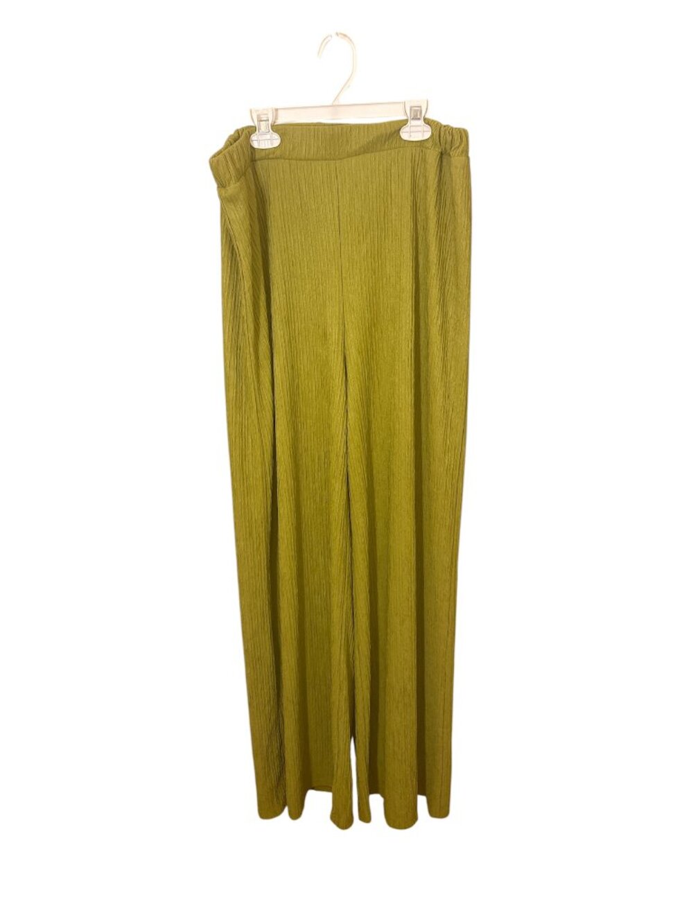 Fashion Nova Green Ribbed Pants
